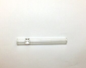 Handblown Durable Reusable Glass One Hitter Bat Cigarette Holder