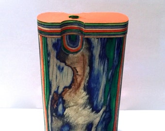 Handcrafted All Color 3" x 2" Dugout with Spring Loaded One Hitter Bat