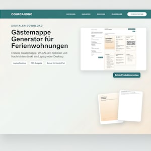 Guest directory for vacation rentals (digital template) | Vacation rental information folder (PDF) | Airbnb Guest Directory