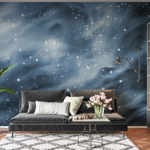 Peel and Stick Wallpaper - Outer Space Galaxy Night Sky Stars Self ...