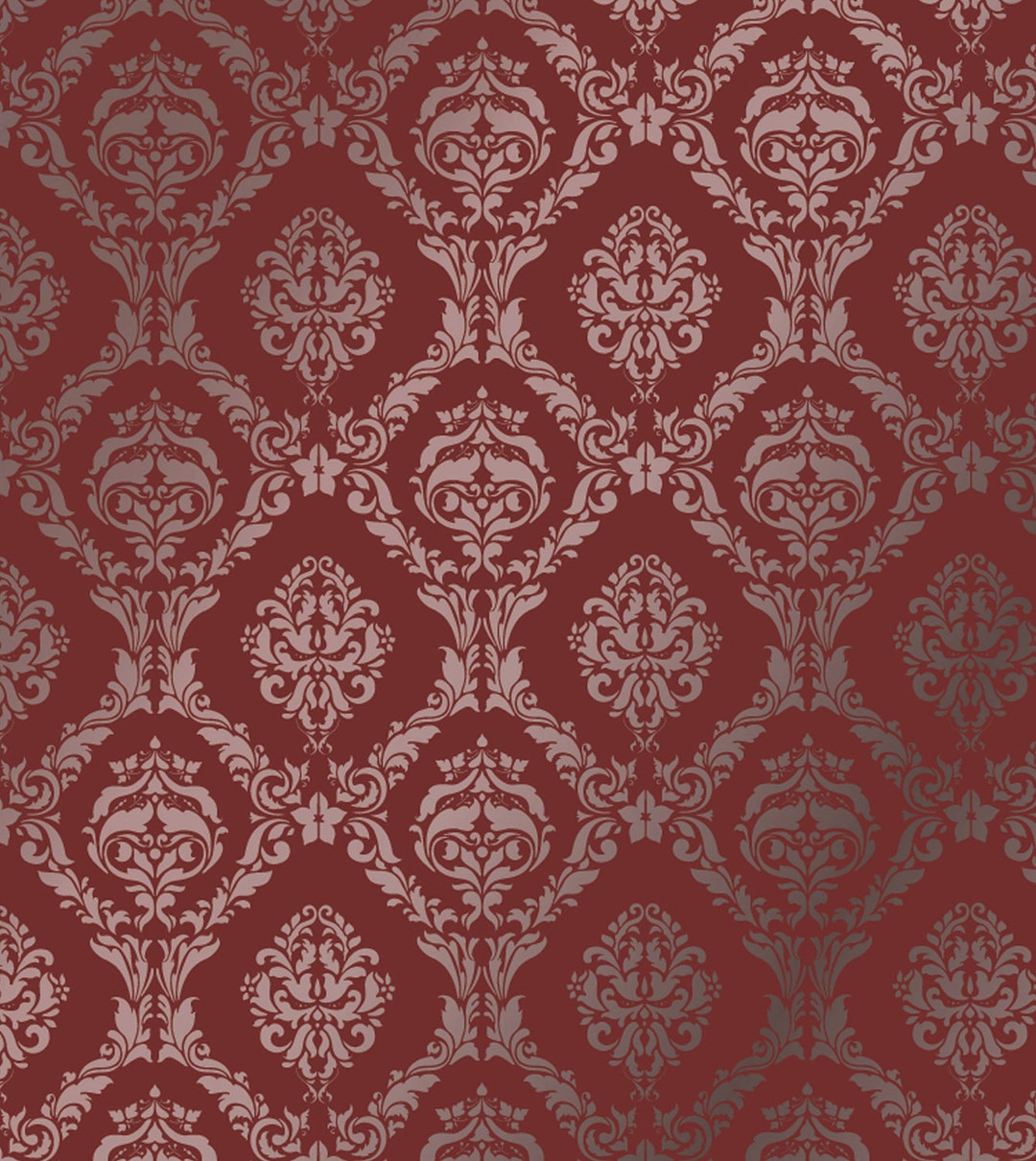 Large Wall Damask STENCIL Pattern FAUX MURAL 1007 - Etsy