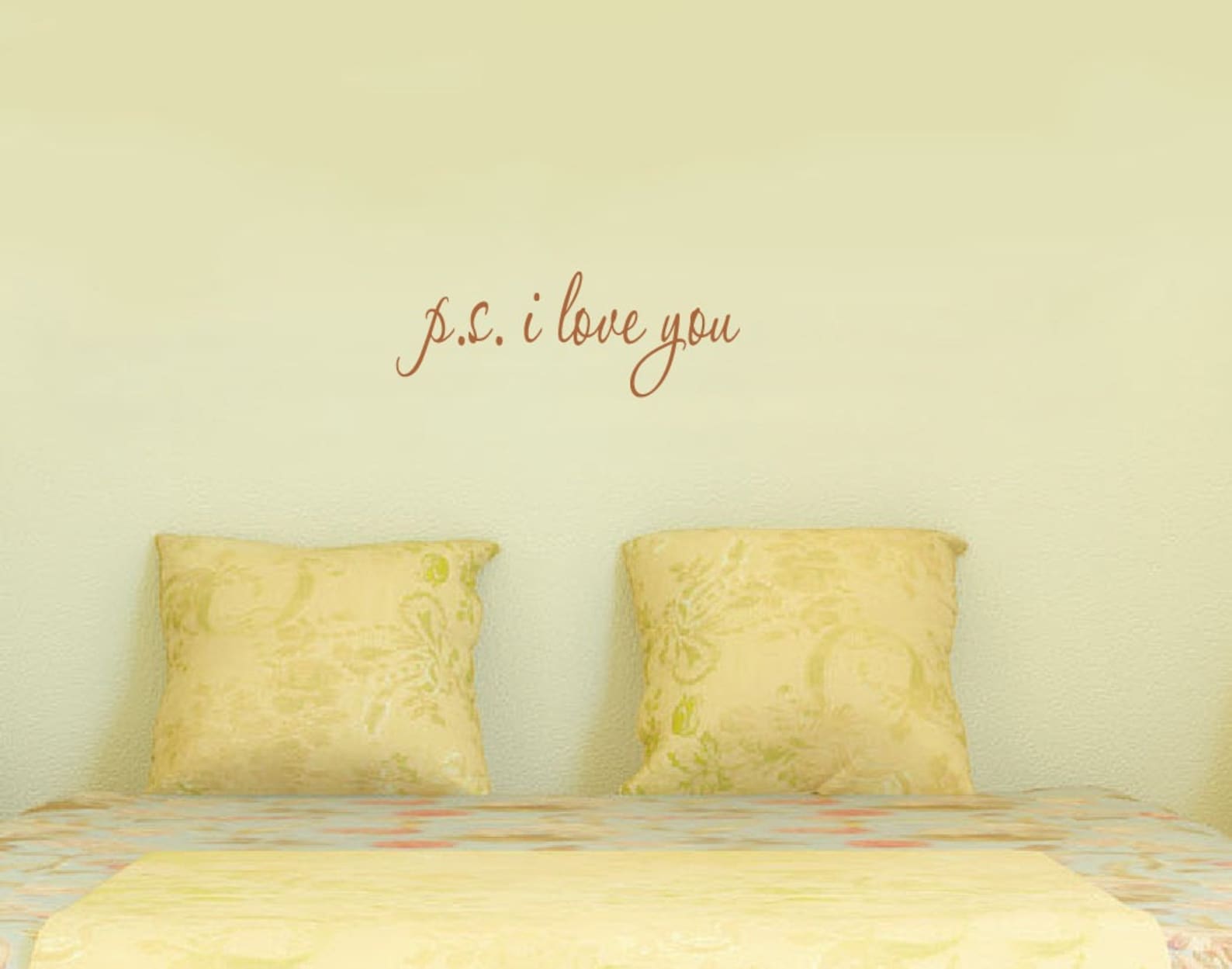 Ps I Love You Wall Decal Quote 1166 20 Wide X 7 Etsy