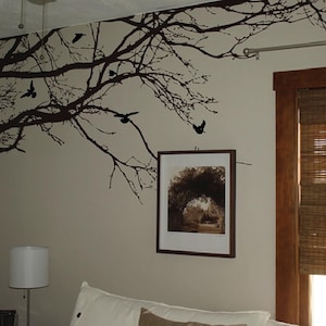 Large Wall Tree Nursery Decal Oak Branches Wall Art 1130 (7 feet wide)