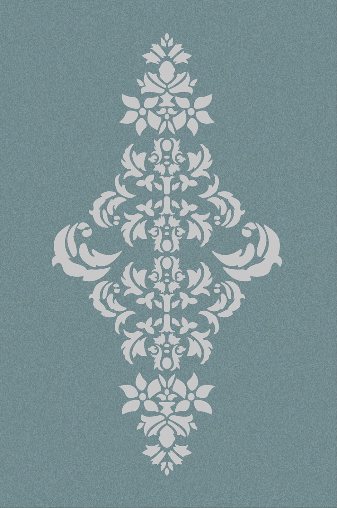 Large Wall Damask STENCIL Pattern FAUX MURAL 1050 - Etsy