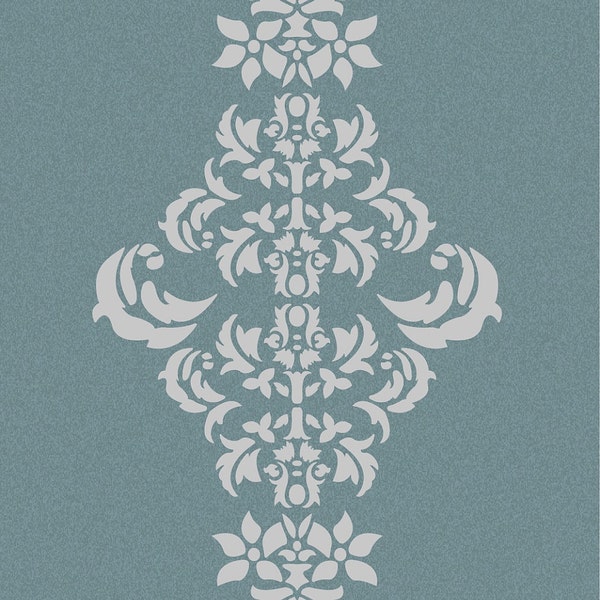 Damask Wall Decals Etsy