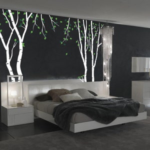 Large Wall Birch Tree Decal Forest Kids Vinyl Sticker Removable With ...