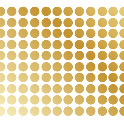 Gold Metallic Polka Dot Wall Decal Nursery Kids Room Peel and Etsy