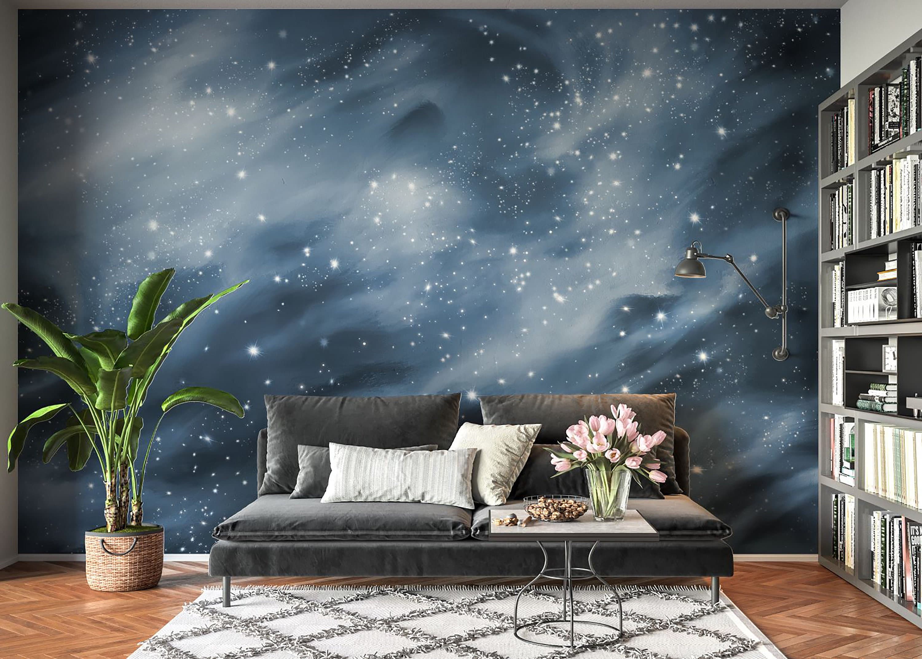 Night Sky Peel & Stick Ceiling Mural, Ceiling Decor, Photo Wallpaper, Eco  Certified, Wall Decor, Wall Art, Wallpaper, Wall Hanging, Mural 