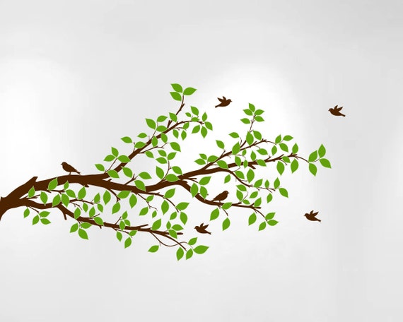 Tree Branch Wall Decal Branches Birds...