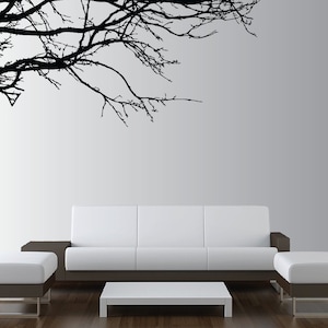 Large Wall Tree Nursery Decal Oak Branches Wall Art 1130 (6 feet wide)