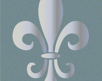 Large Wall Fleur De Lis Damask STENCIL Pattern FAUX MURAL 0003