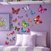 Peel And Stick Butterfly Wall Decals - Removable Nursery Decor, Colorful Butterfly Stickers #3005
