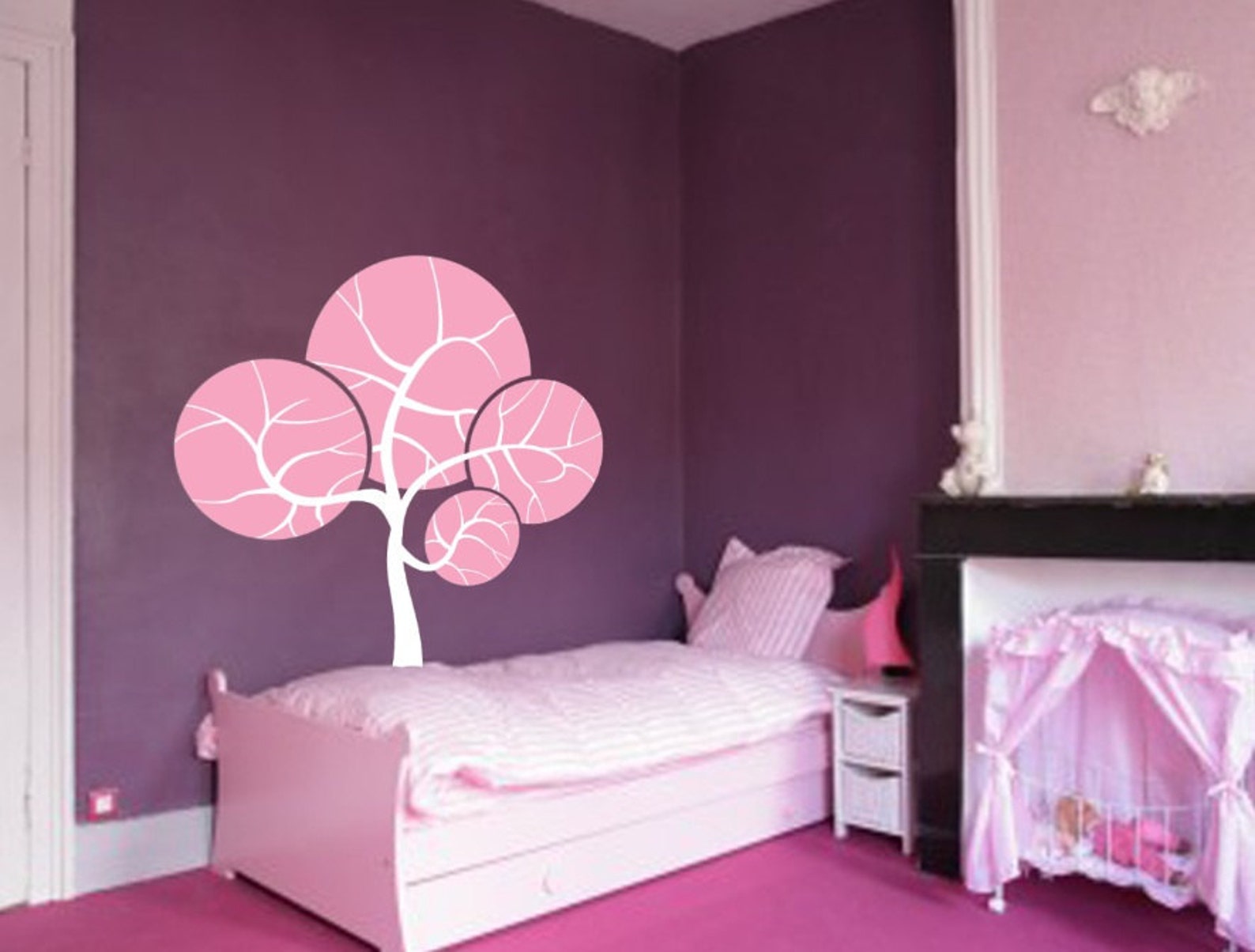 Large Wall Spring Tree Baby Nursery Decal Cherry Blossom 1142 7 Feet