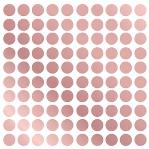 May include: A sheet of rose gold adhesive dots arranged in a grid pattern. The dots are evenly spaced and create a subtle shimmer effect.