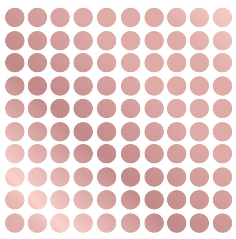 May include: A sheet of rose gold adhesive dots arranged in a grid pattern. The dots are evenly spaced and create a subtle shimmer effect.