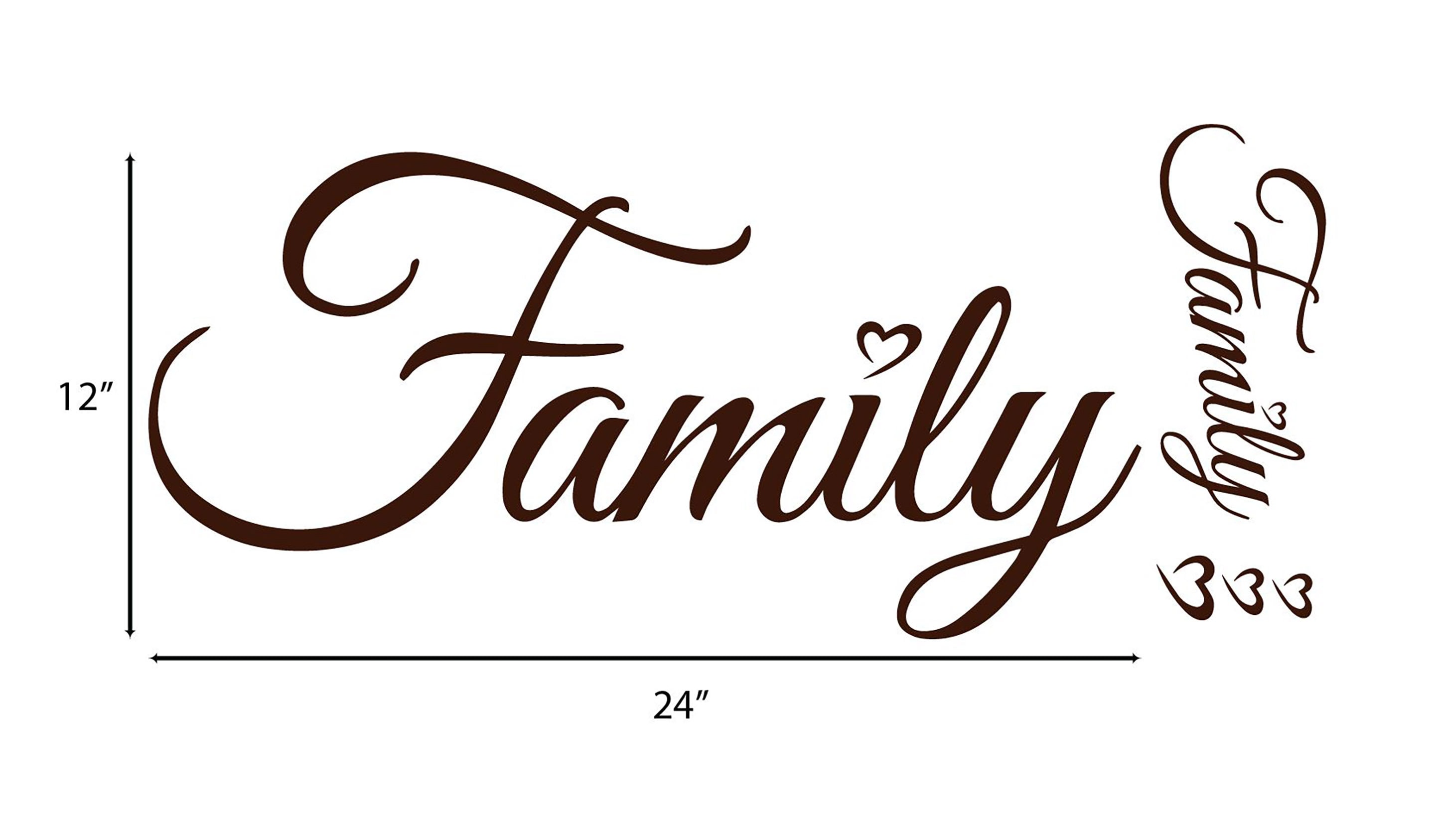 Family Decal Quote Words Vinyl Wall Decal Sticker Home Wall Decal Décor ...