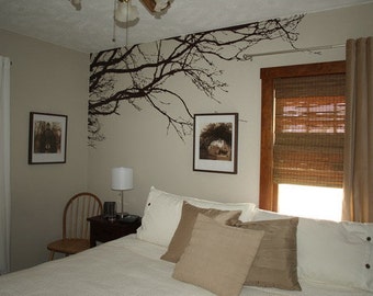 Large Wall Tree Nursery Decal Oak Branches Wall Art 1130 (5 feet wide)