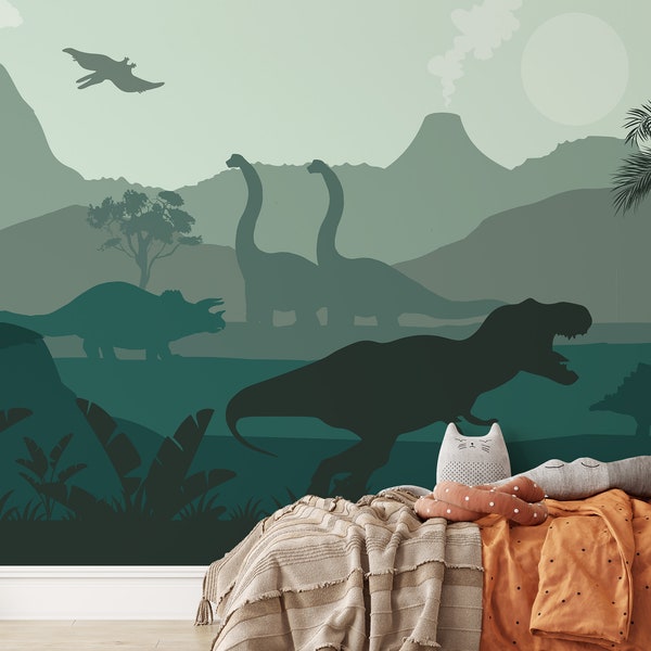 Dinosaur Wallpaper Etsy