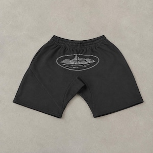 Corteiz Alcatraz Black Shorts | Iconic Graphic | Relaxed Street Style