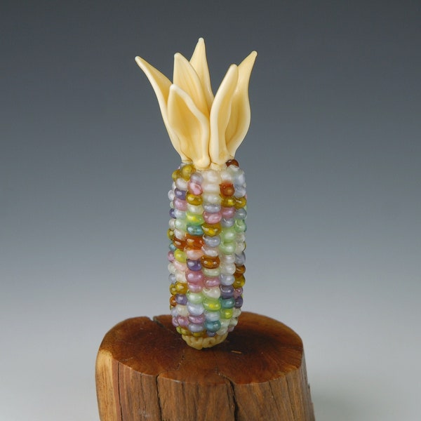 Glass Sculpture – Ear of "Glass Gem" Corn #2