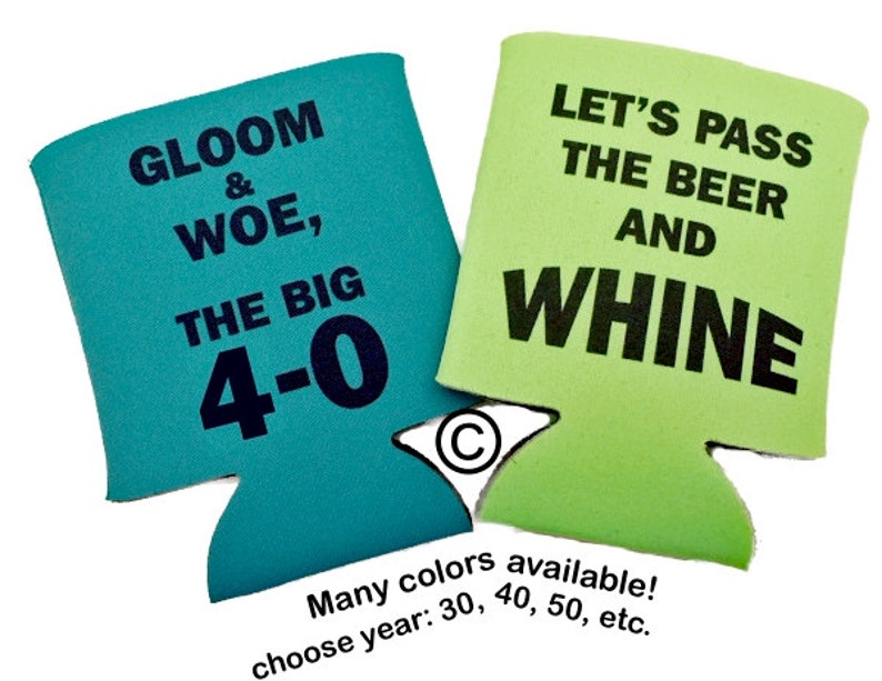 40th Birthday Cozie Stock Design image 1