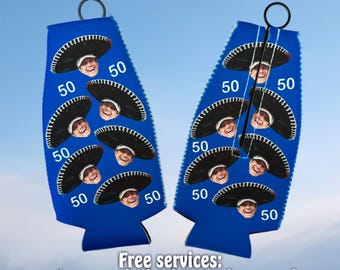 Personalized Photo Bottle Cozie: Custom Neoprene Bottle Suit