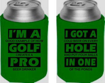 Golf can cooler funny golf phrase gift for golfer dad joke golf gift