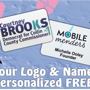 Personalized Name Tag election custom name tag Badge employee name tag company name badge church usher name tag