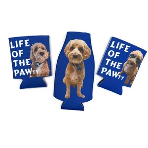 Personalized Pet Photo Bottle Cooler: Custom Memorial Gift