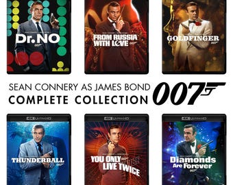 Collezione JAMES BOND 007 (Connery) / COPERTINE 4K *Download digitali*