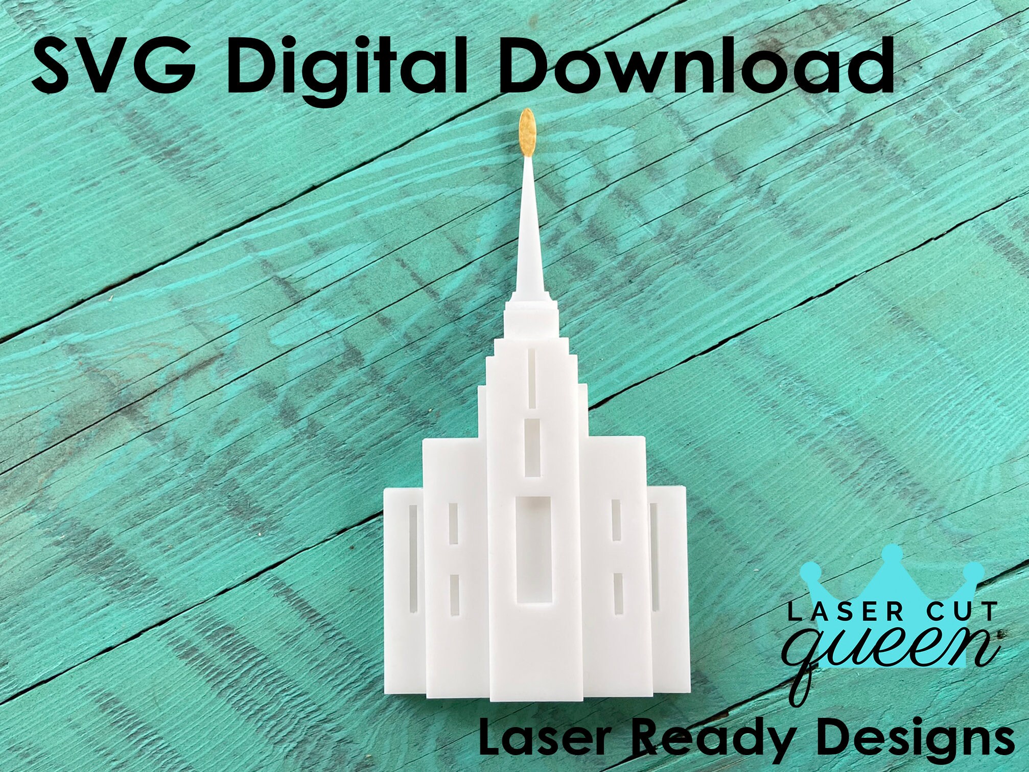 Rexburg Temple SVG Cut File - Etsy
