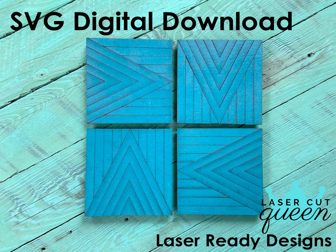 Square Wall Decor SVG Laser Cut Files for Projects Laser