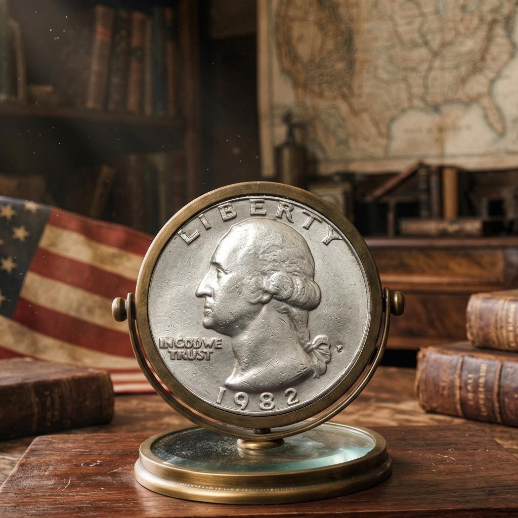 Quarter dollar 1982 - Etsy 日本