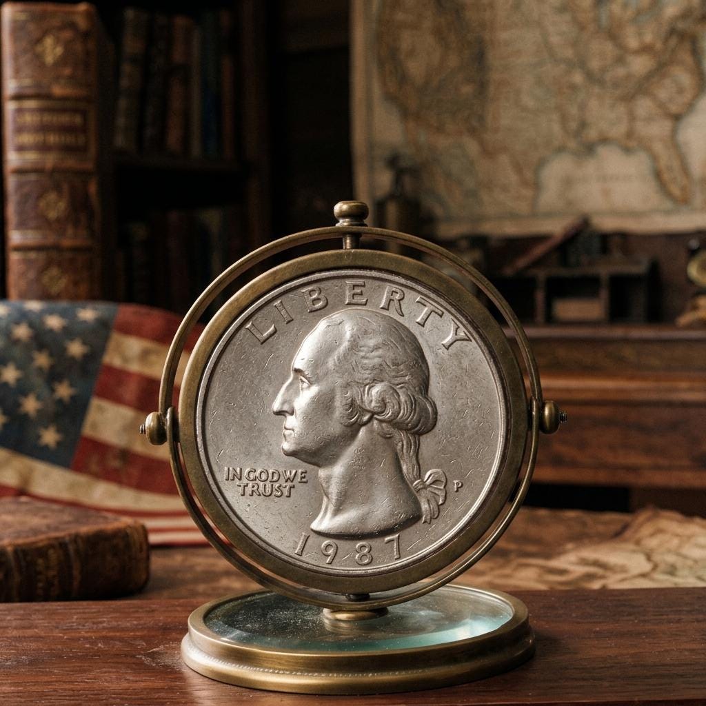 Quarter dollar 1987 - Etsy 日本