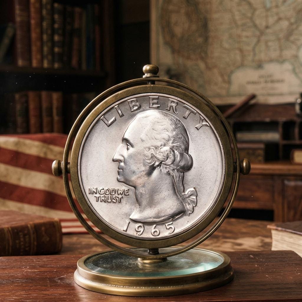 Quarter dollar 1965 - Etsy 日本