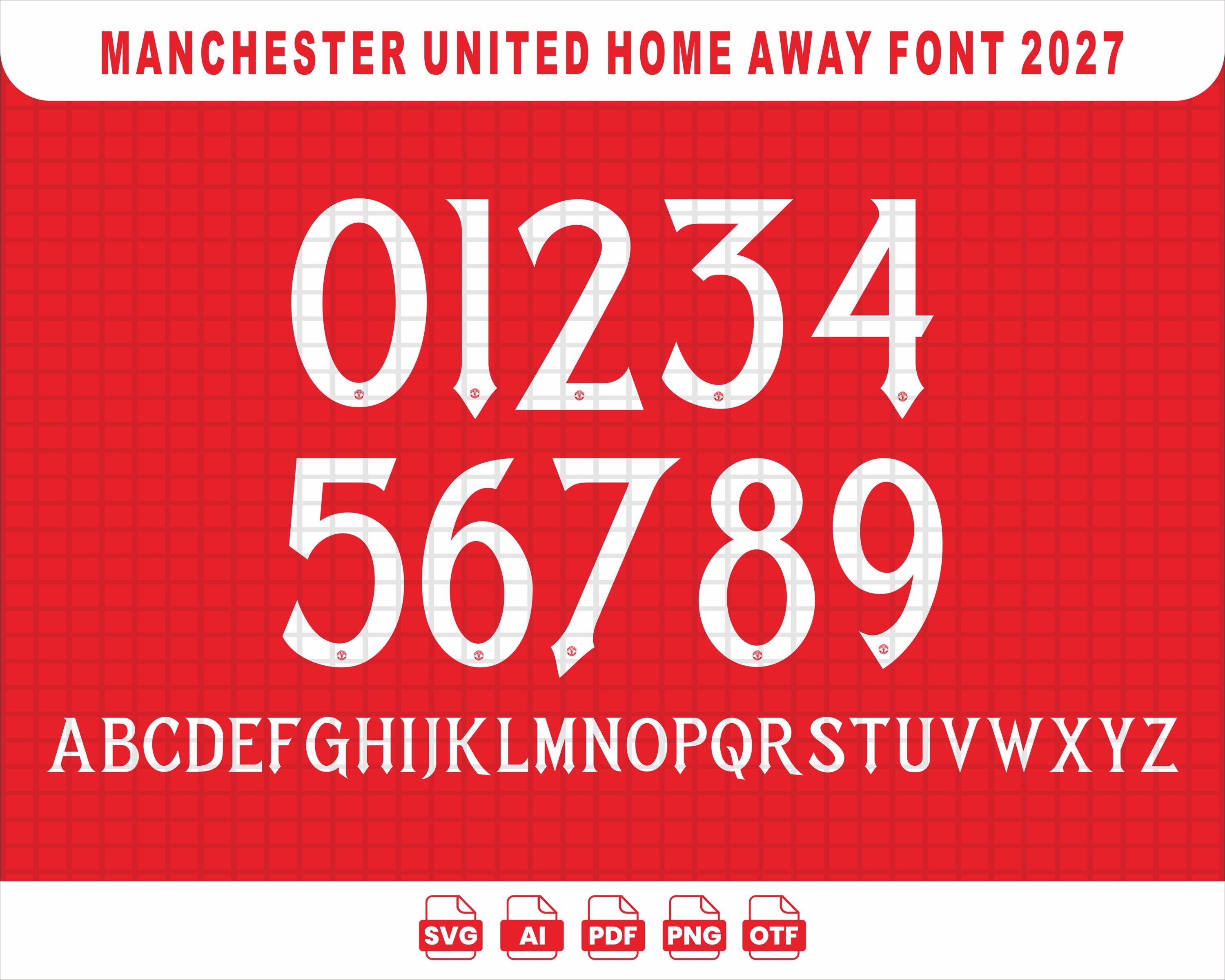 Manchester united fonts - Etsy 日本