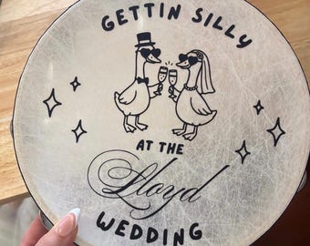 Wedding Custom Tambourine, Wedding Dance Floor Props, Custom Wedding Tambourine, Wedding Merch, Personalized Wedding Souvenir,Wedding Favour