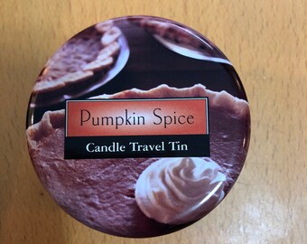 Pumpkin Spice Candle Travel Tin
