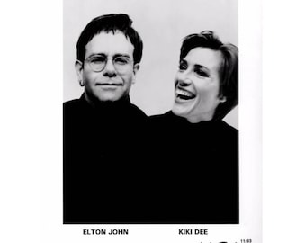 Elton John/Kiki Dee Publicity Photo 8 by 10 Inches