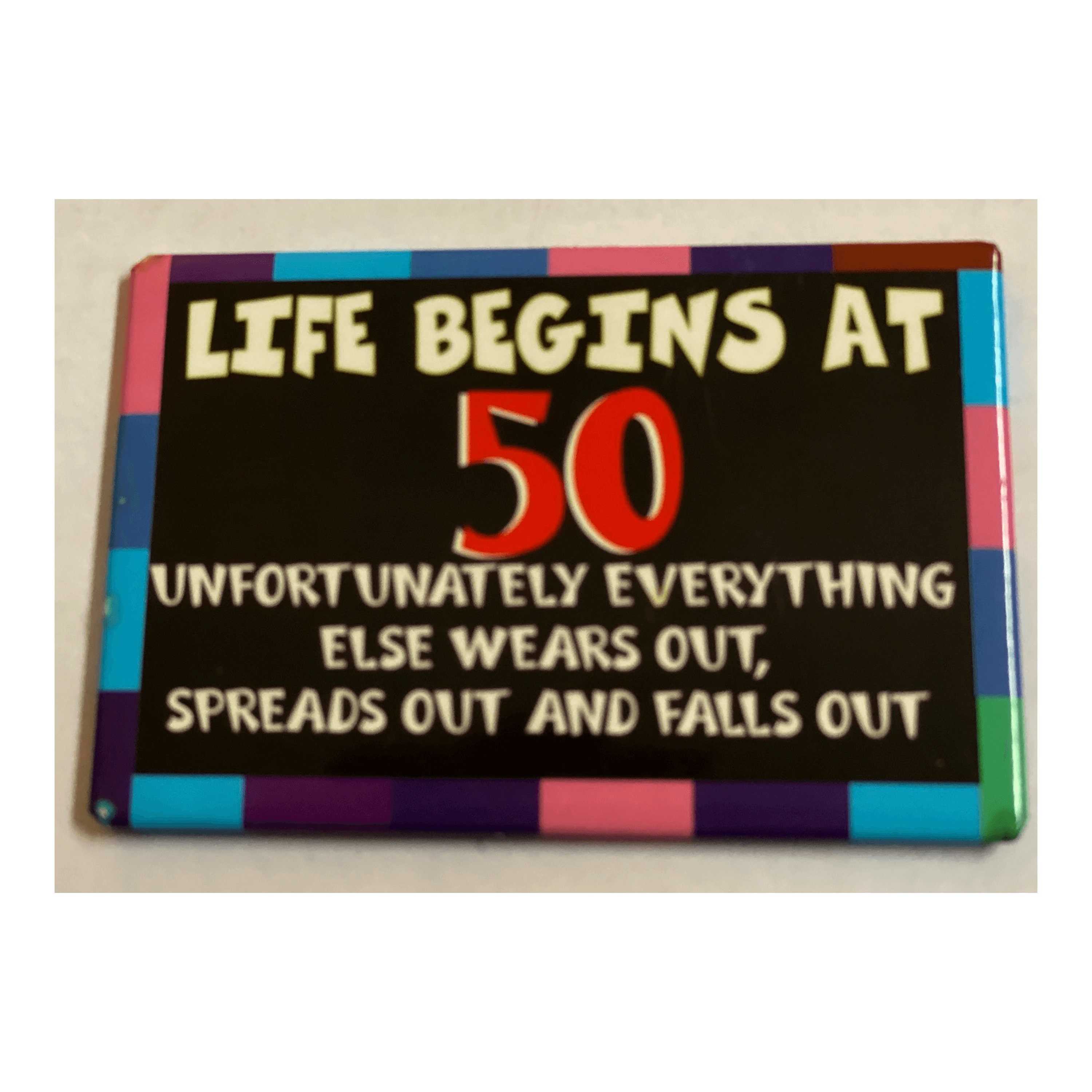 Life Begins at 50 Refrigerator Magnet - Etsy Life Begins at 50 Refrigerator Magnet - Etsy