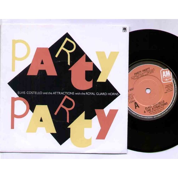Vinyl Elvis Costello 45 Rpm Party Party And Imperial Bedroom