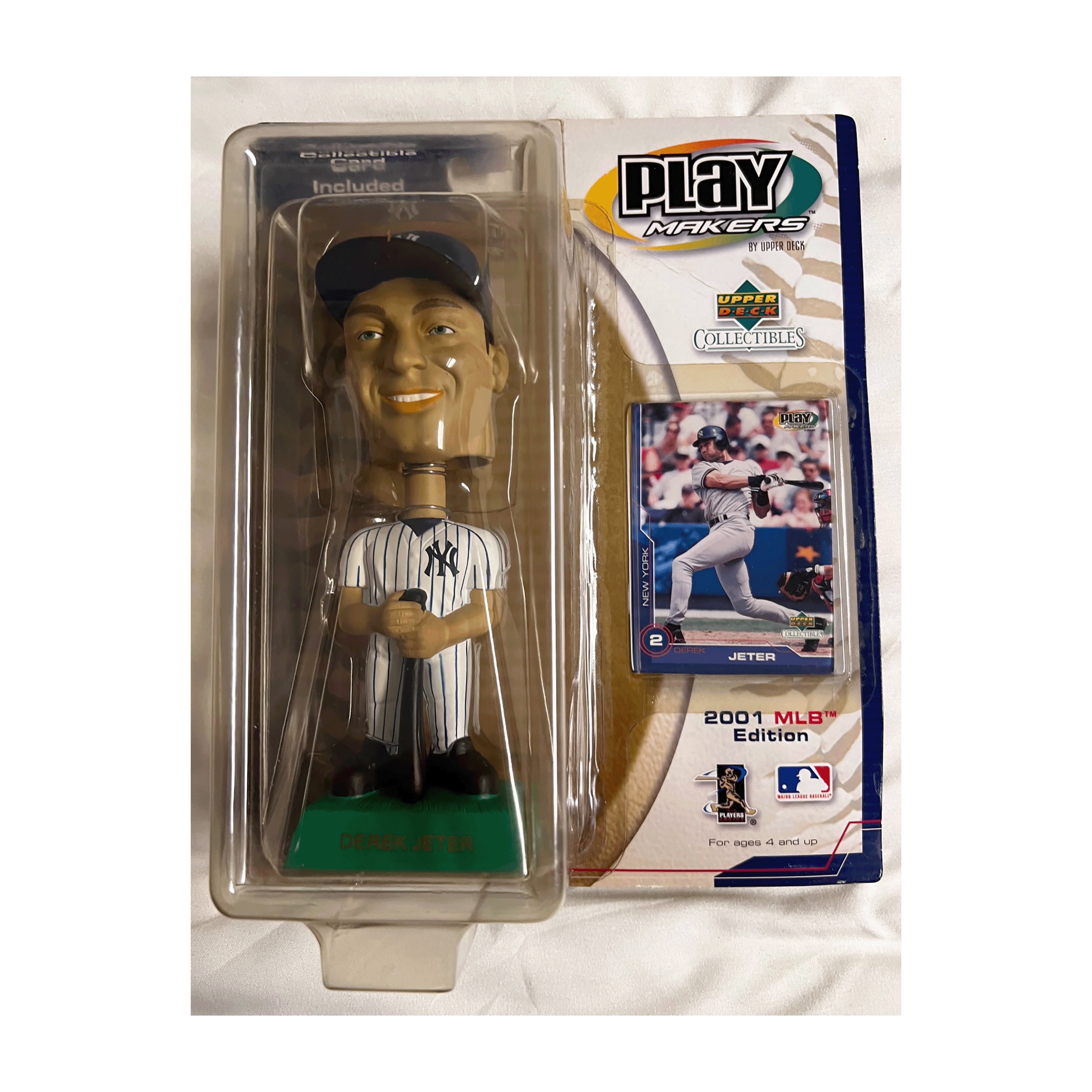 Derek Jeter Upper Deck Playmakers Bobble Head and Collectible 