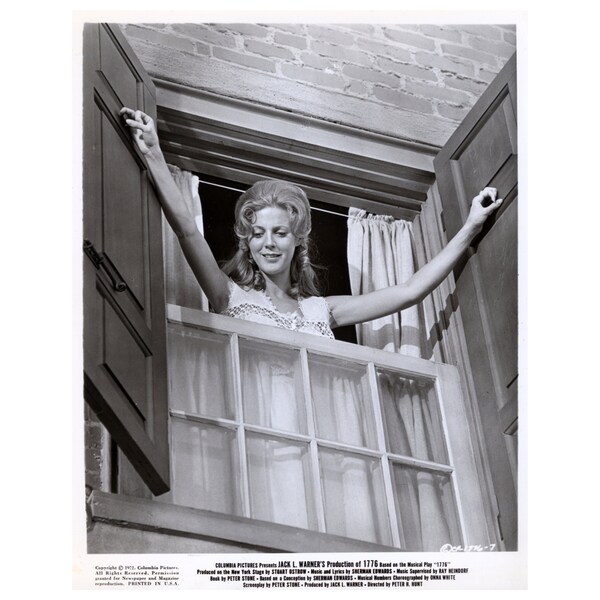 Blythe Danner---"1776" Publicity Photo 8 by 10 Inches