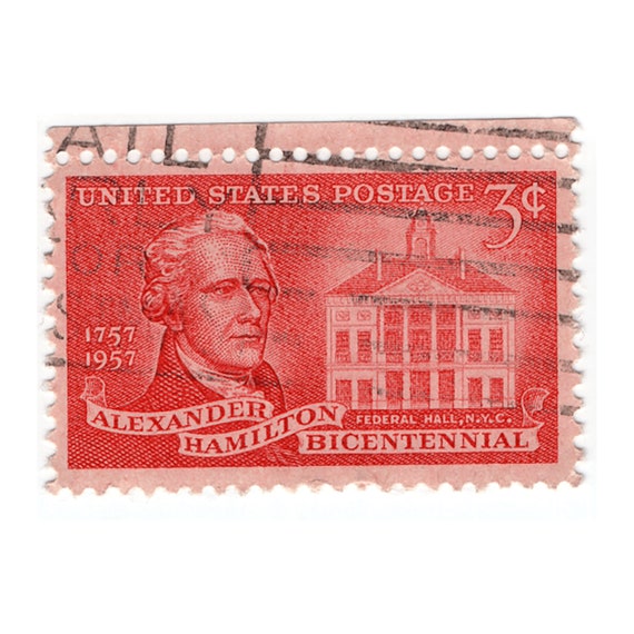 3 Cent Alexander Hamilton Bicentennial Stamp