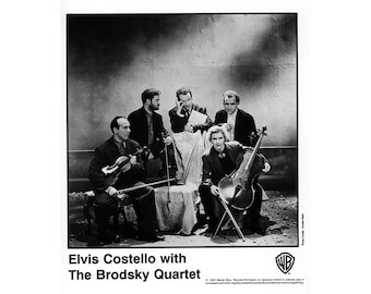 Elvis Costello/The Brodsky Quartet  Publicity Photo  8 by 10 Inches