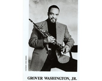 Grover Washington Jr.Publicity Photo 8 1/4 by 3 3/4 inches