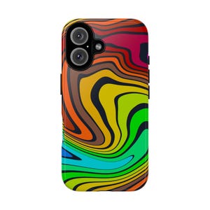 Vibrant Abstract Phone Case, Colorful Tough Case Cover, Unique Gift for Phone Lovers, Stylish Protector, Trendy Tech Accessory