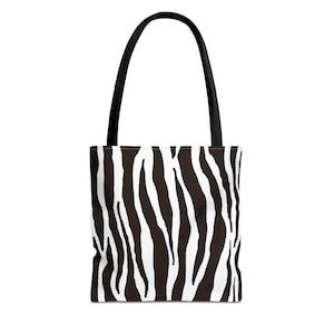 Sac fourre-tout à imprimé zèbre, sac de courses noir et blanc, fourre-tout à imprimé animal, cabas élégant, cabas indispensable de tous les jours, plage à la mode