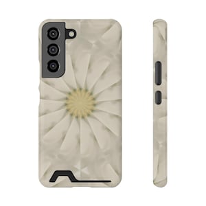 Floral Phone Case with Card Holder: Impact-Resistant Polycarbonate