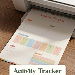 Kids Activity Tracker Printable | Sports Schedule, Carpool Sheet (Undated PDF)